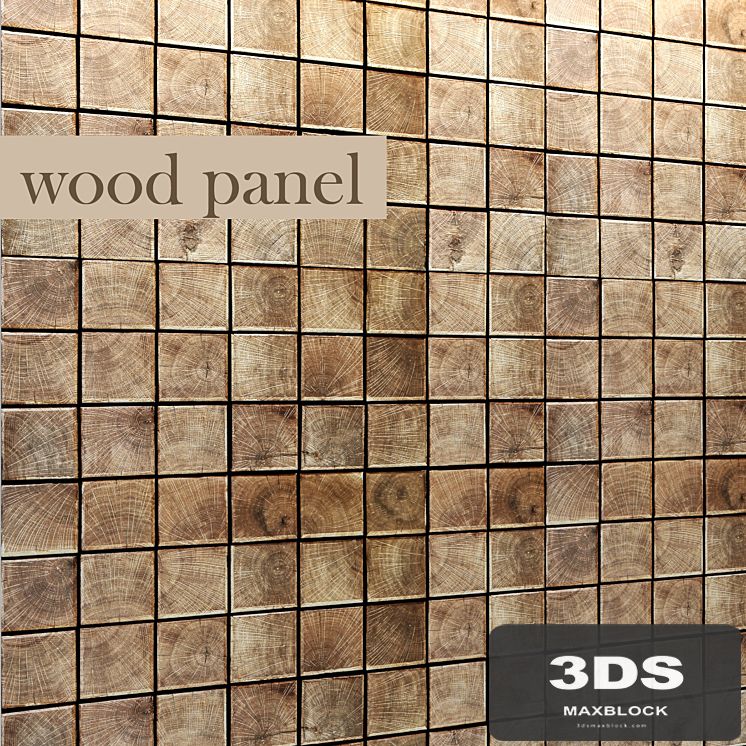 Panel of wood