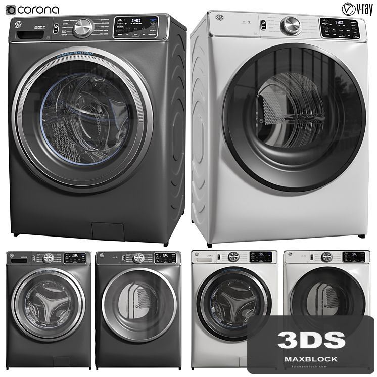 GE wash machine and dryer 02