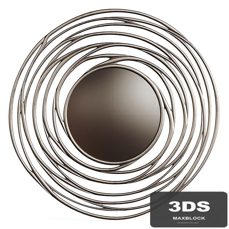 Luxury Mirror Round Metal 0056 GOLD