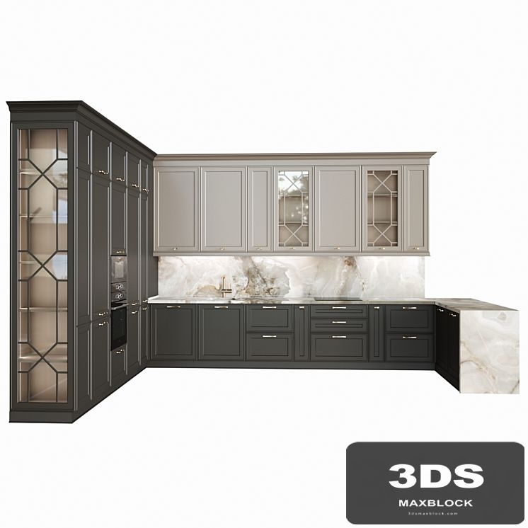 Neoclassical kitchen 07
