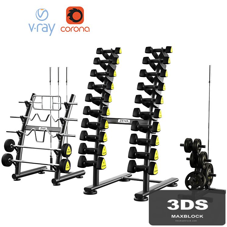 Dumbbell barbell set ZIVA