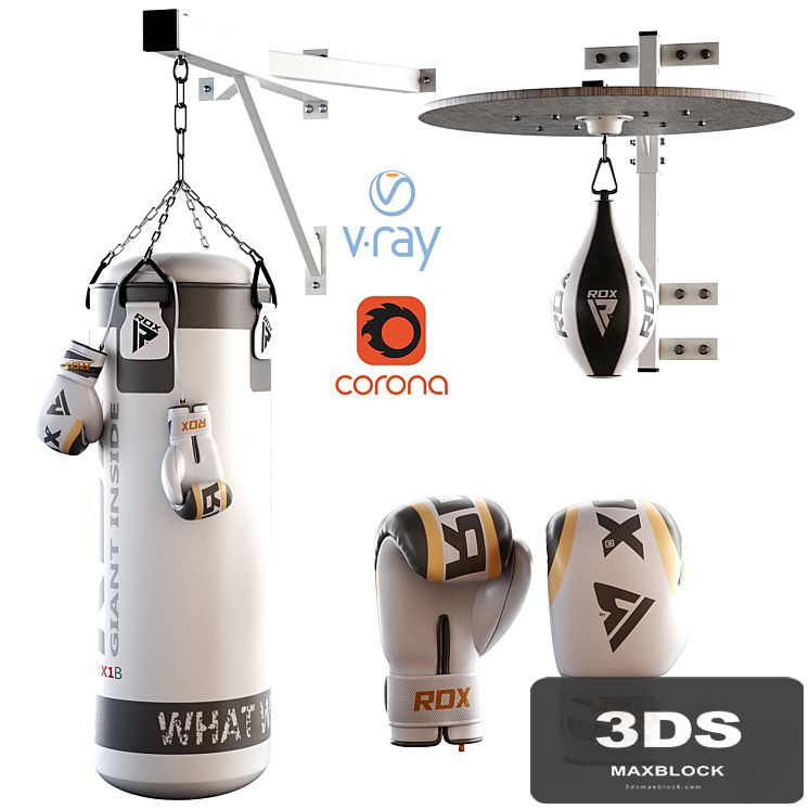 Set Punching bag and gloves from ROX_2