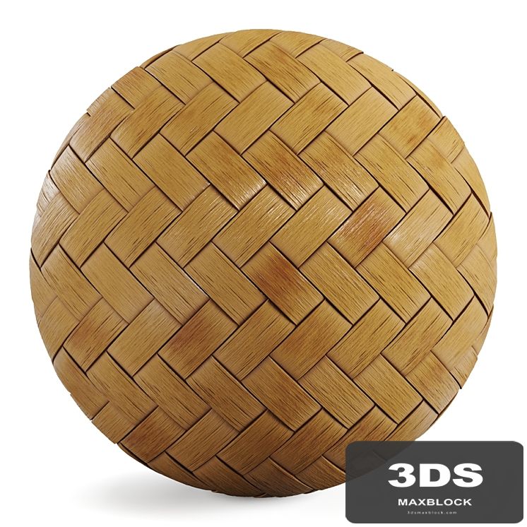 Bamboo Rattan PBR Material