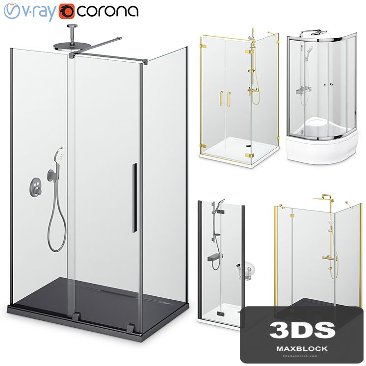 Shower enclosures and doors Radaway set 165