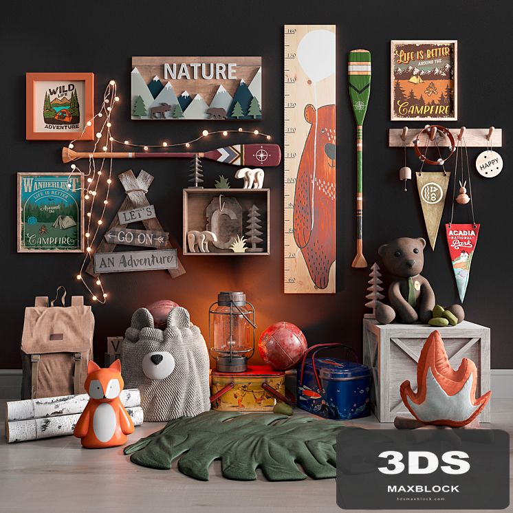 Decor set for children's rooms