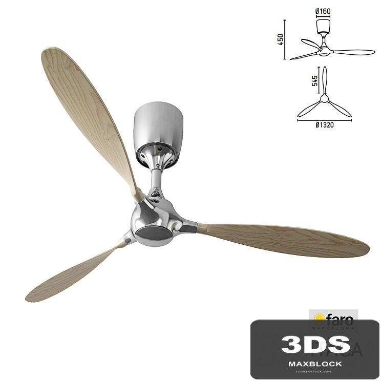 Ceiling fan Faro Itaca