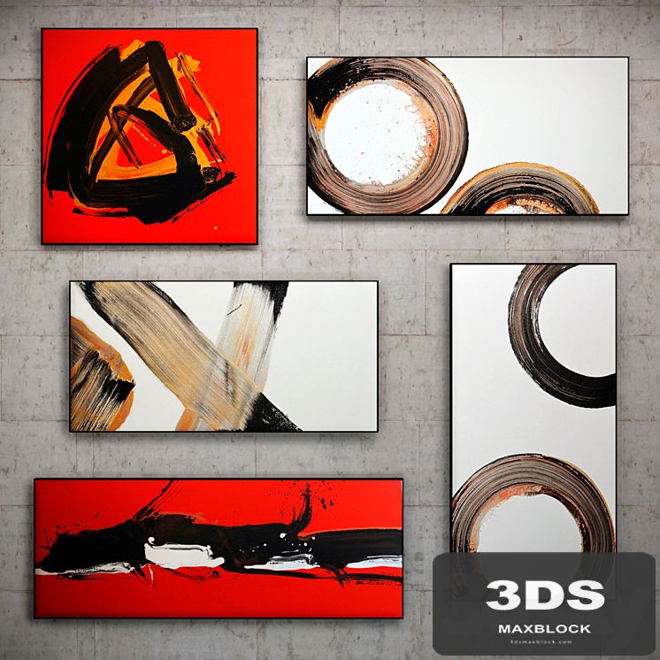 The picture in the frame: 10 piece (Collection 40) Abstract