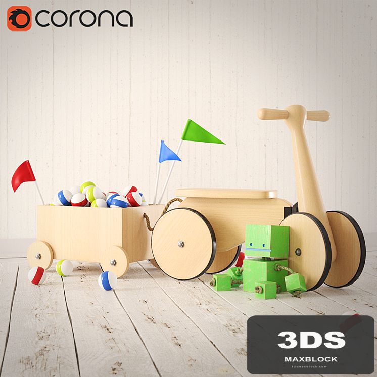 Set of toys