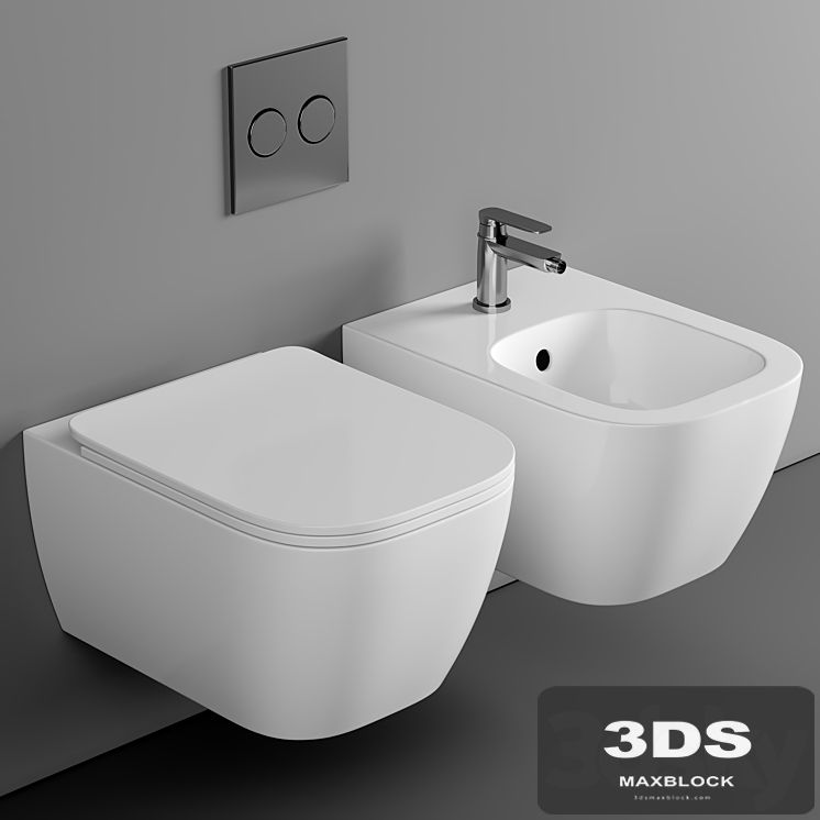 BagnoDesign Attache Rimless Wall Hung Toilet
