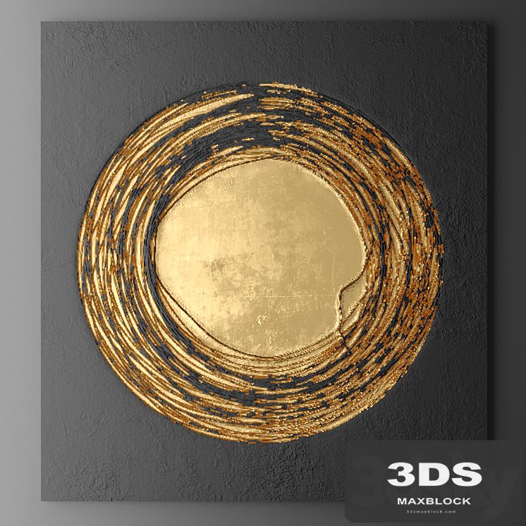 Decor for wall. Panel. 3D