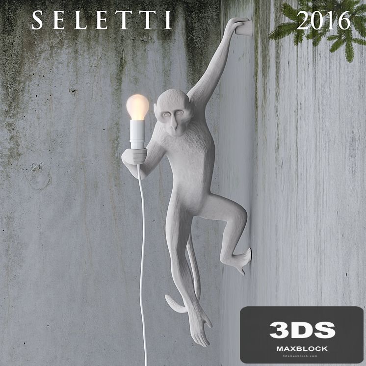 Hanging Monkey wall lamp