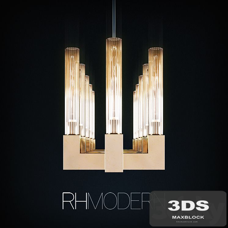 RH Cannele Linear Chandelier 54 "
