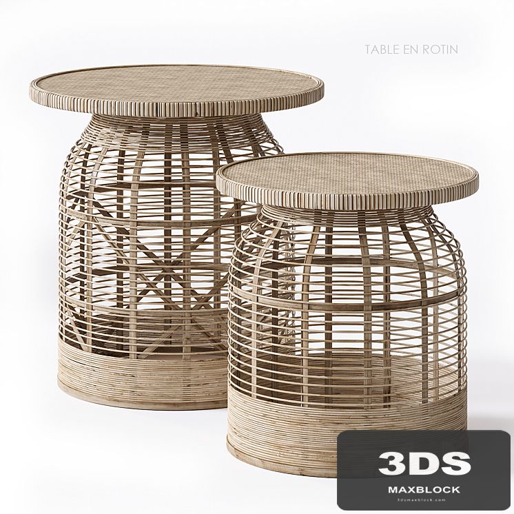 Rattan side table Madam Stoltz
