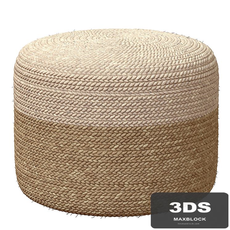 Agro Richer Home Decor Round Jute Pouf Bean Bag