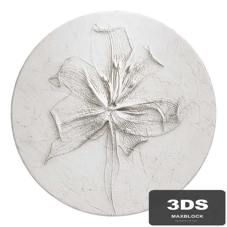 Flower plaster panel 142