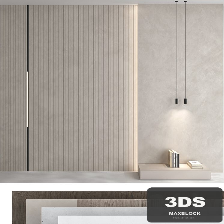 Decorative wall panel set 76