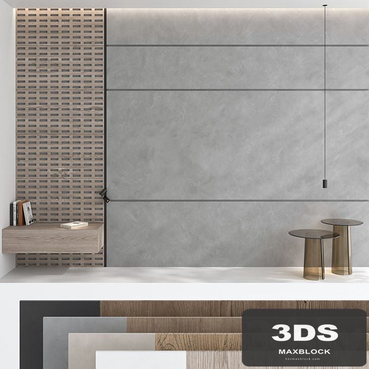 Decorative wall panel set 77