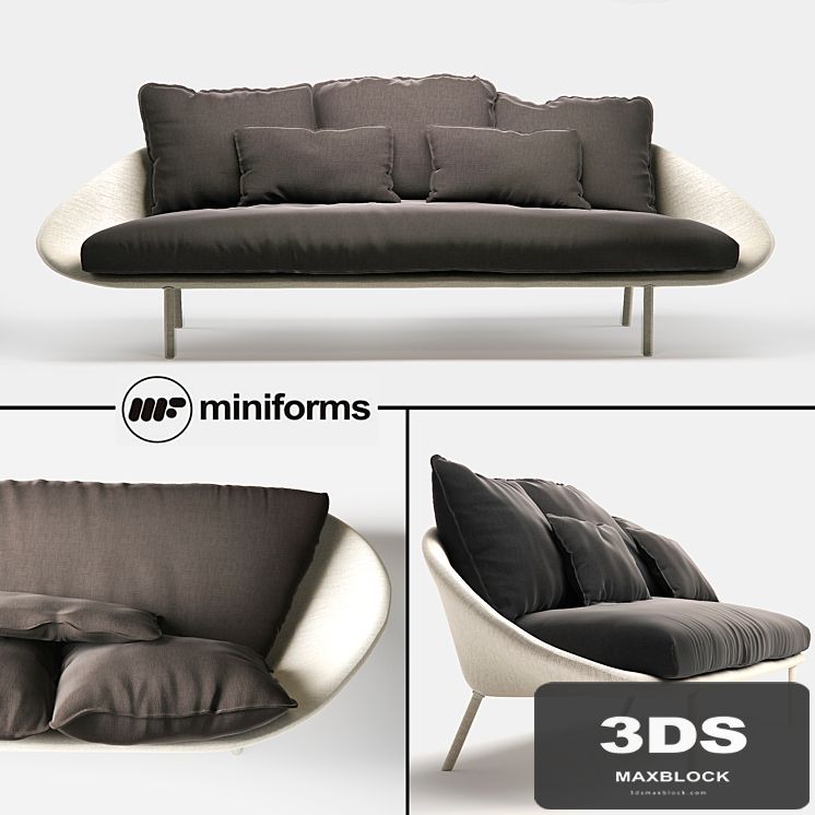 Miniforms LEM-x 3 seater sofa