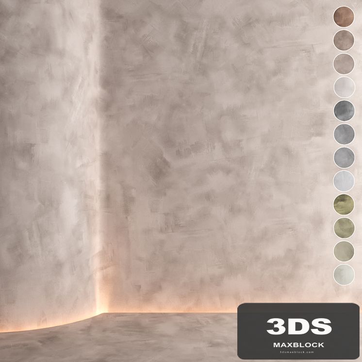 Decorative plaster 005 (Seamless texture)