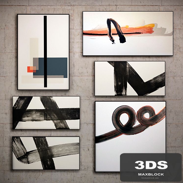 The picture in the frame: 11 Pieces (Collection 42) Abstract