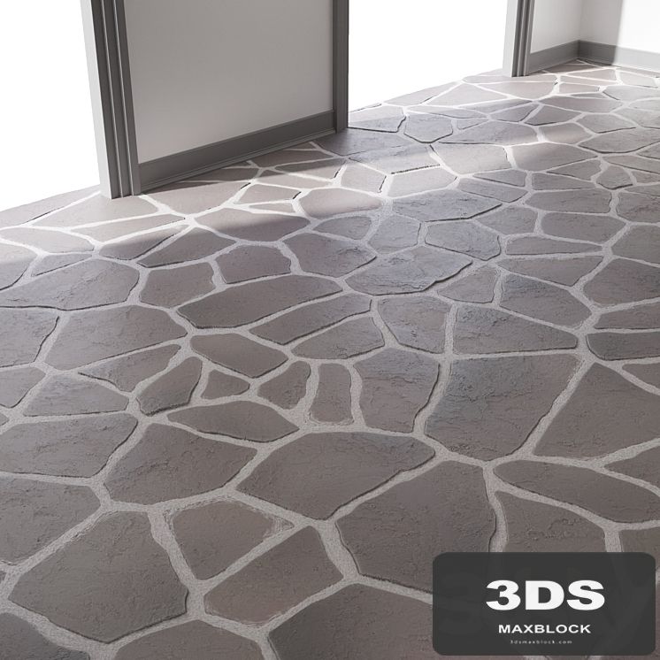 02 Slate Floor Stone | PBR | 4K | PNG | Seamless