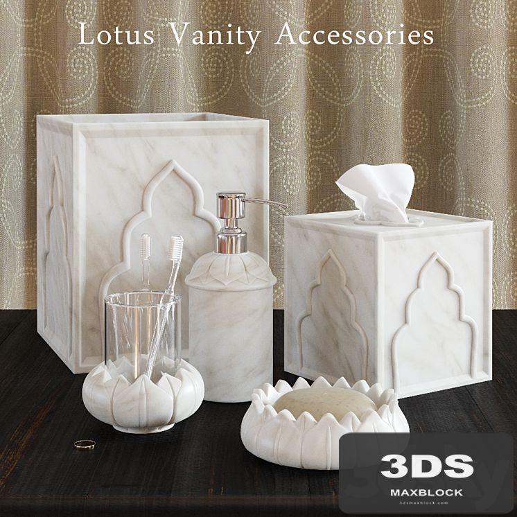 Bathroom Sets John Robshaw Lotus Vanity Accessories
