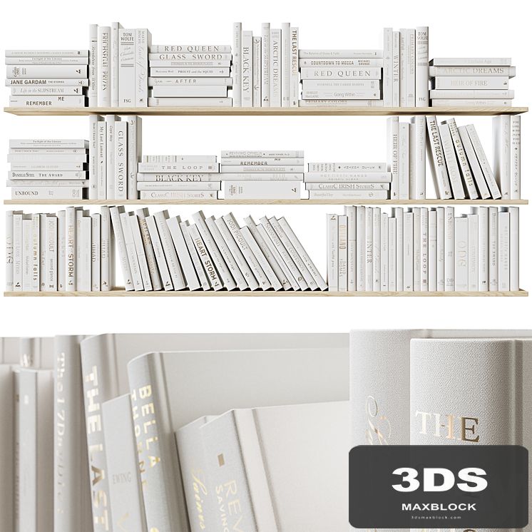 Set of books Books Beige_1