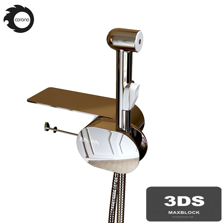 Hygienic shower AM.PM Like F0202600 with shelf