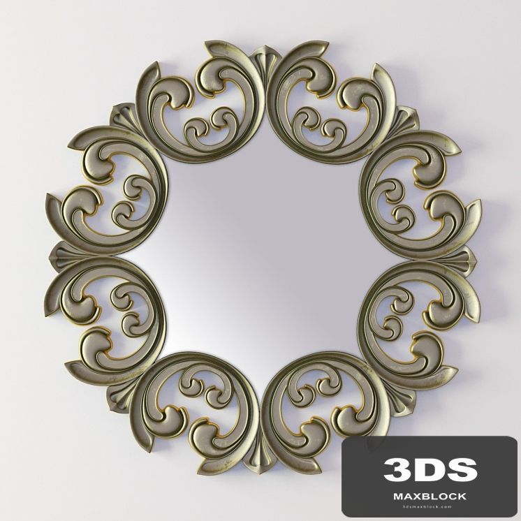 Wall mirror round