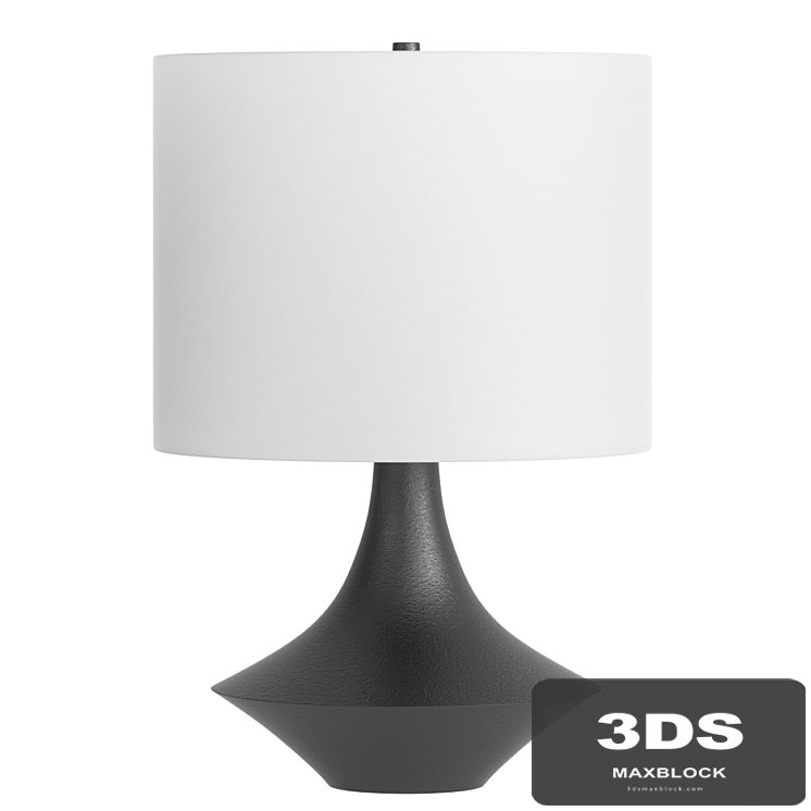 Marie Resin Table Lamp Charcoal