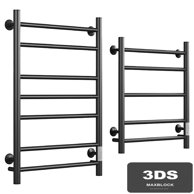 Electric heated towel rail EWRIKA Safo AS3 80x50, black