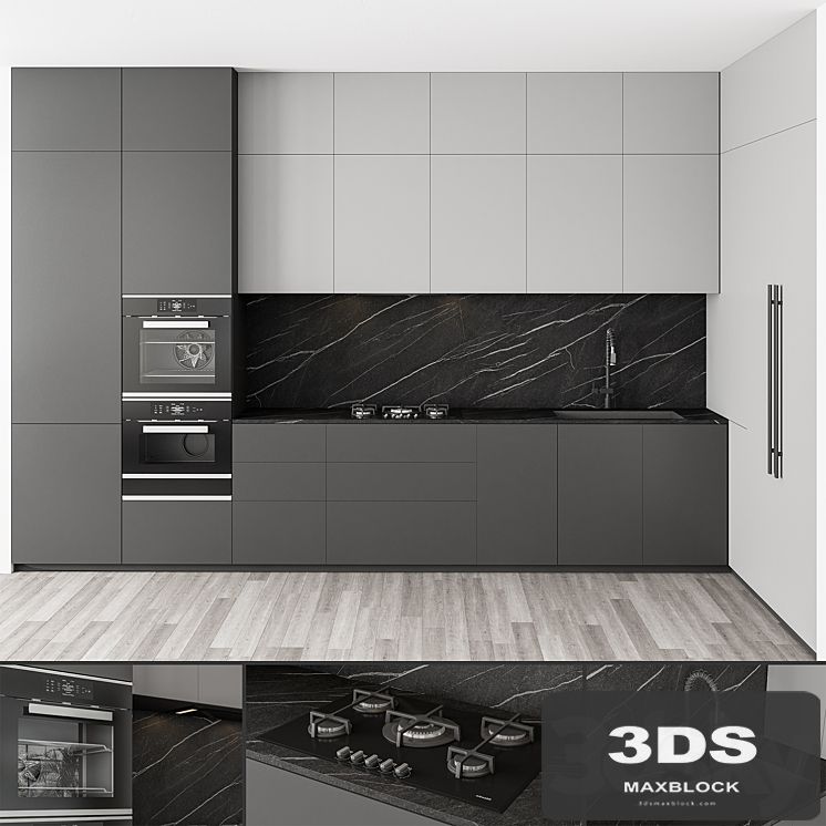 Modern Kitchen Black and White 100