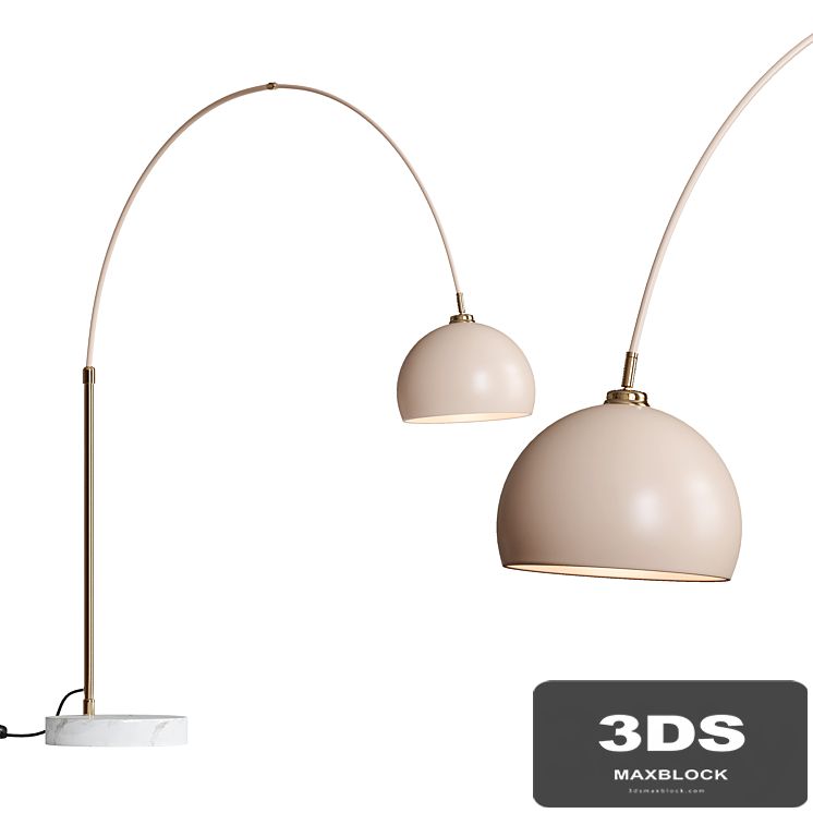 Bow Large Arc Overreach Floor Lamp