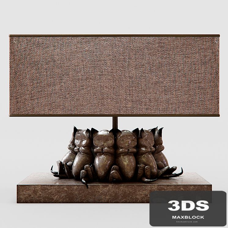 Table Lamp Sleeping Cats by Kare Design
