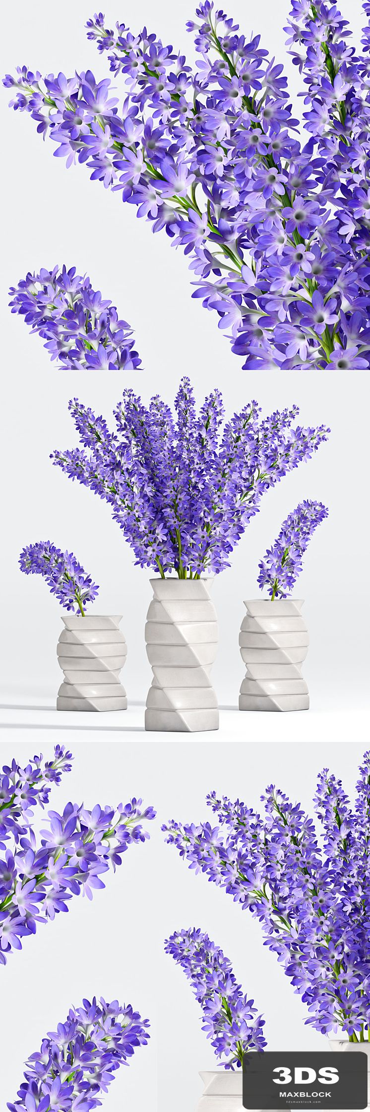 Purple flower vase