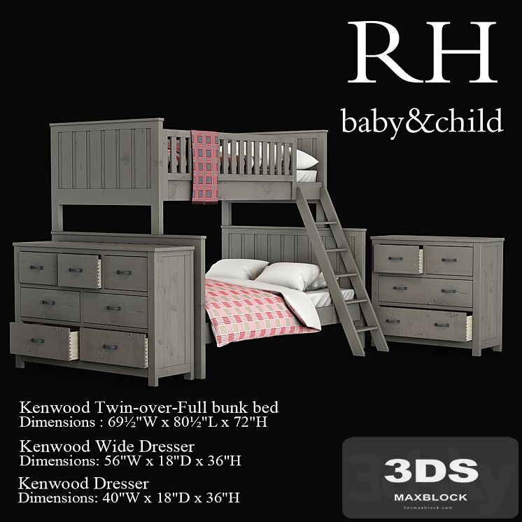 Kenwood Twin-over-Full bunk bed