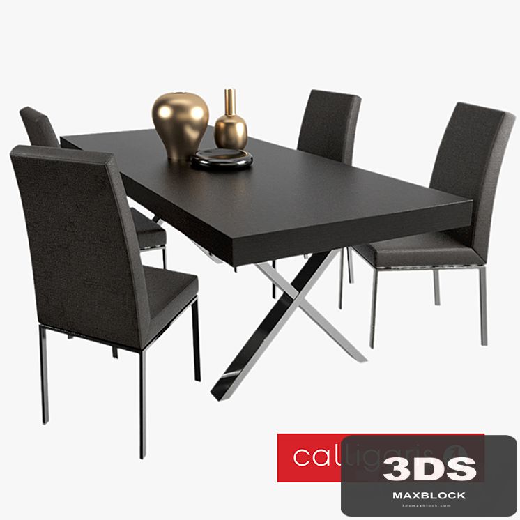 Calligaris Bess chair and table Axel