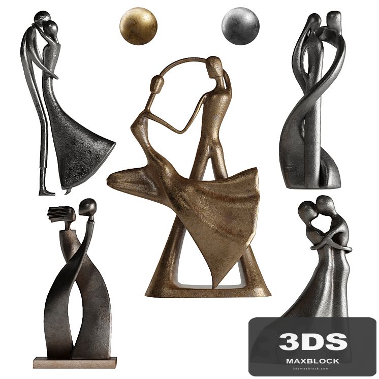 Human Abstract Sculptures 6 Love Position