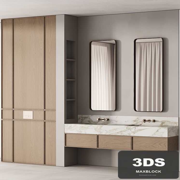 188 bathroom furniture 04 minimal wood and marble 00