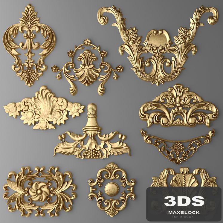 Set stucco decoration