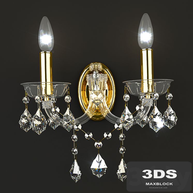 Sconce Crystal Lux Tesoro AP2