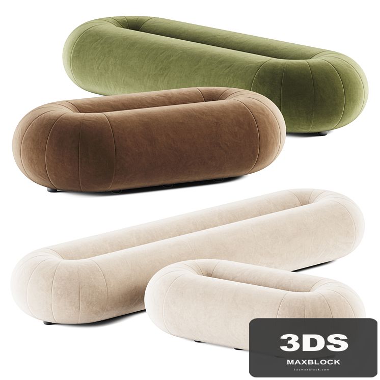 Loop Oval Pouf by Sancal / Pouf