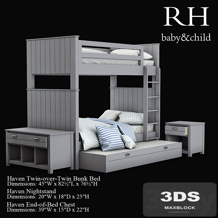 Haven Twin-over-Twin Bunk Bed