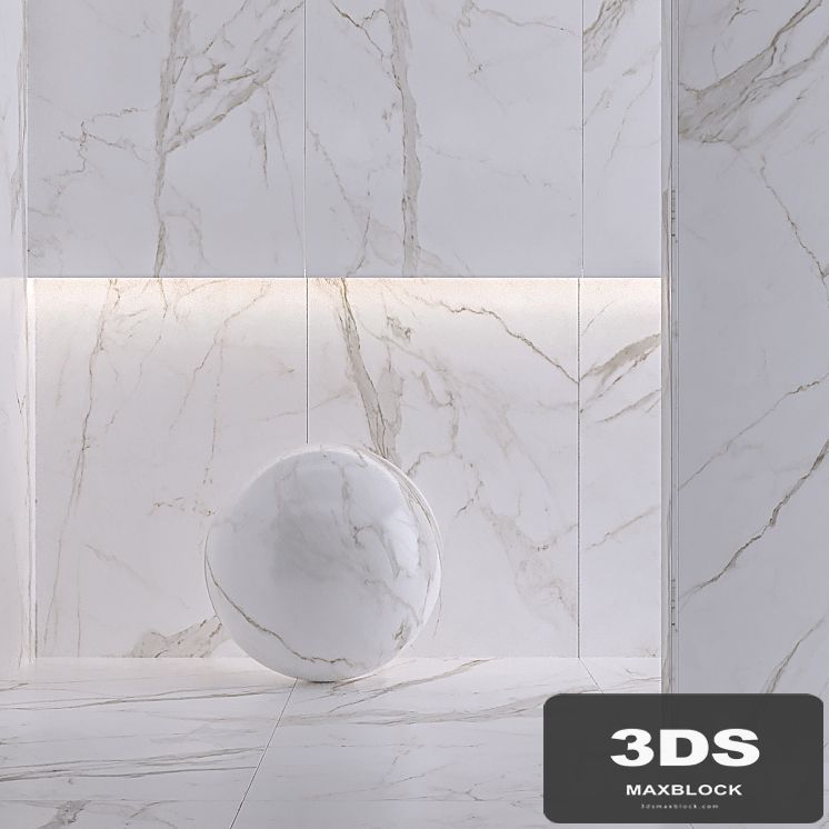 Porcelain tile Laminam CALACATTA ORO VENATO. 3000x1000 mm.