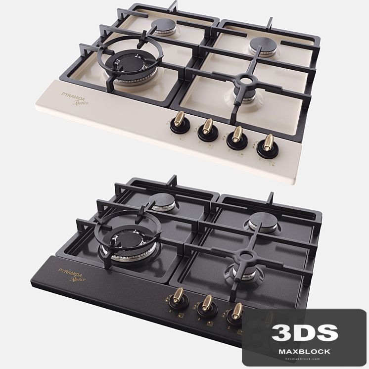 Hob pyramida pfe 642 ivory Rustico (beige and black)