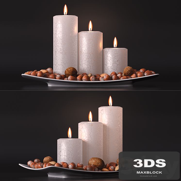 candle and nuts
