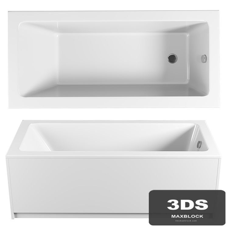 Acrylic bathtub Excellent Wave 180x80