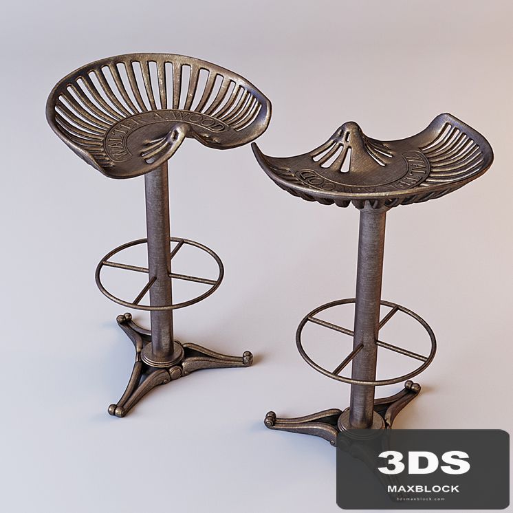 Cast-iron bar stool