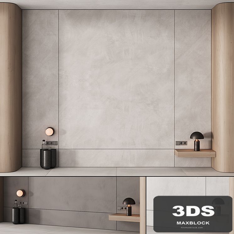 195 wall composition 01 bedroom headboard kit 01