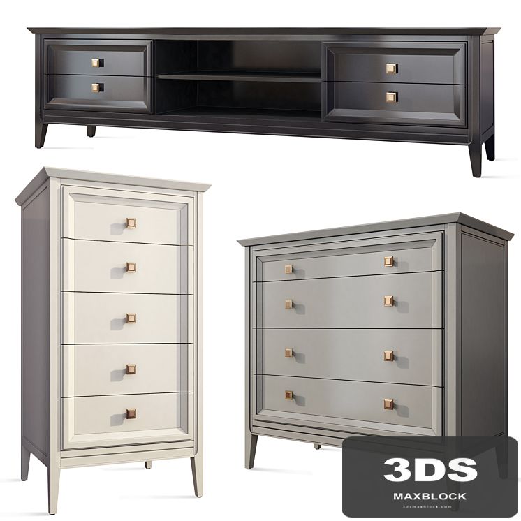 TV cabinet chest of drawers for clothes Tesoro Aletan